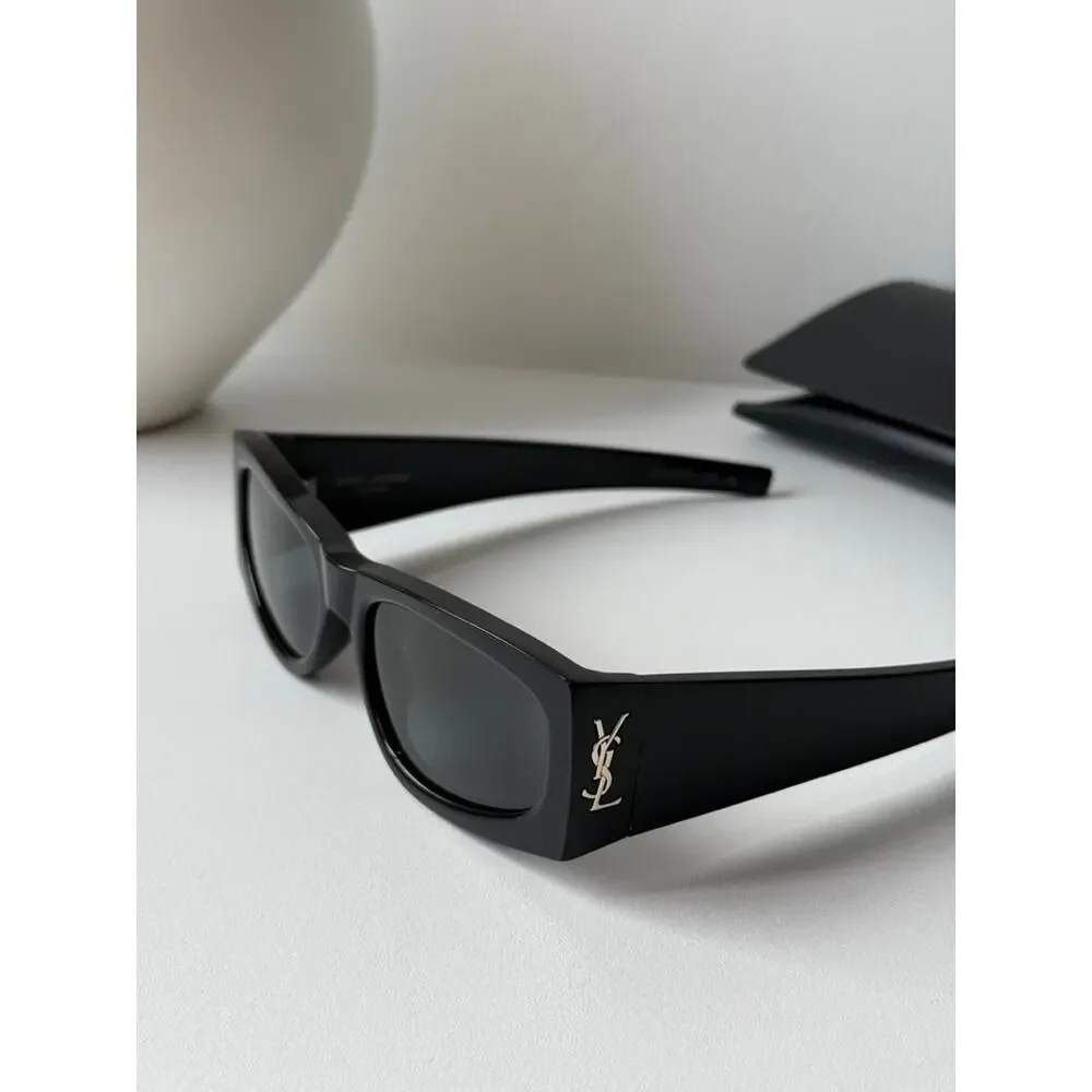 NEW Saint Laurent SLM140 Black Gold Sunglasses